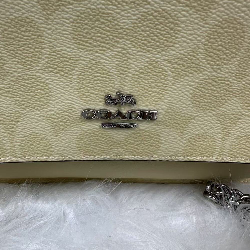 Coach Klare Crossbody Bag In Signature Canvas/Silver/Hay CAL29 NWT - Picture 8 of 10